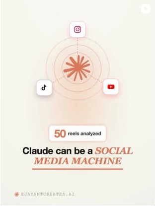 Claude can be a social media machine